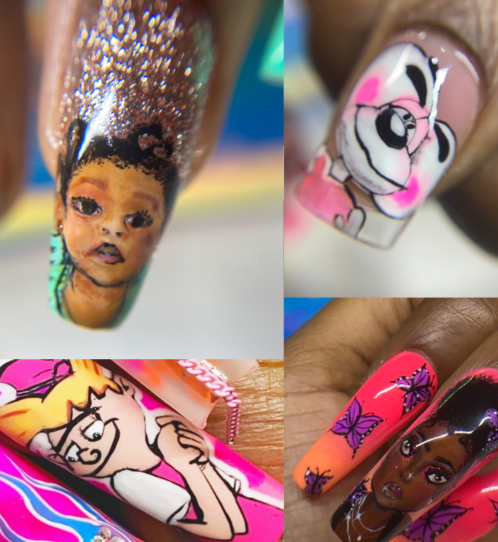 Ongle Guadeloupe - Nail art - Roseacoranails
