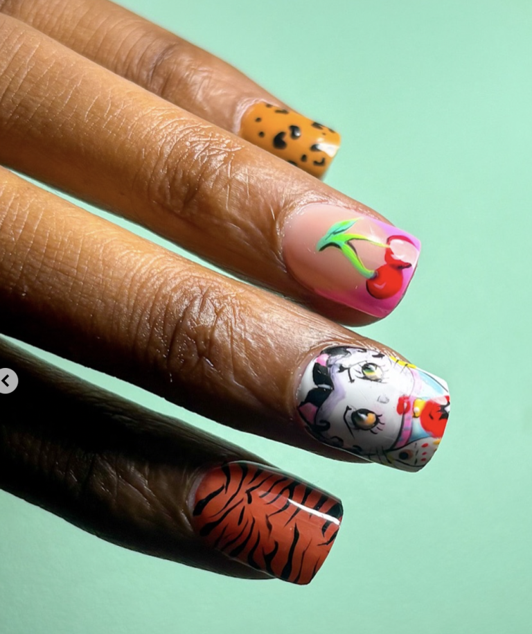 Ongle Guadeloupe - Nail art - Roseacoranails